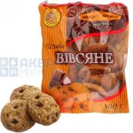 Biscuits à l'avoine et au chocolat dans un paquet de 0,3 kg