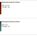 Ramequin colisage : 12p , Prix : 0.60€