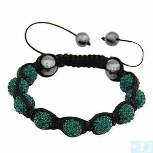  Grossiste, fournisseur et fabricant CB1/bracelet en cristal, macramé et Ematite noire véritable.(10 couleurs)
