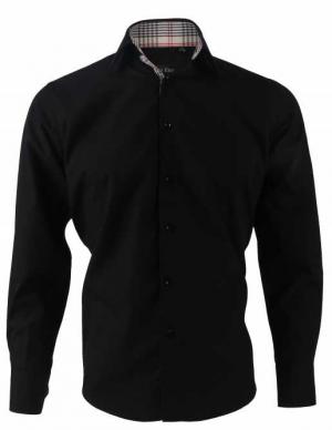 Chemise fashion slim noir 7,40 € HT/unité