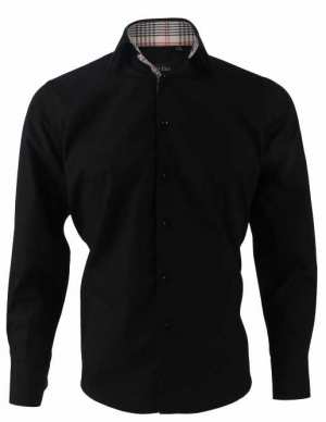 Chemise fashion slim noir 7,40 € HT/unité