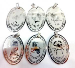 LOT 50 PENDENTIFS ACIER ZODIAC PEN2