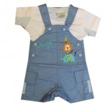 Ensemble salopette à poches et t-shirt pour bébé garçon