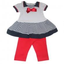 Ensemble style marin deux pièces pour bébé fille