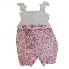 Ensemble salopette et bandeau pour bébé fille