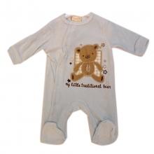 Grenouillère bébé ornée de motif brodé