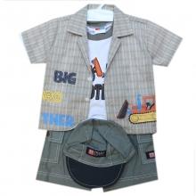 Ensemble chemise quatre pièces pour bébé garçon