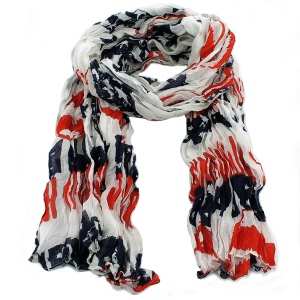Écharpe imprimée drapeau américain