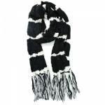 Écharpe bicolore à franges pour femme