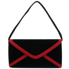 Sac de soirée enveloppe avec liseré contrastant