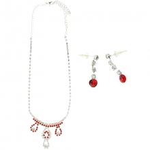 Parure élégante incrustée de pierres