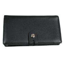 Portefeuille en cuir avec compartiment zippé