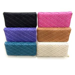 Portefeuille avec motifs losanges