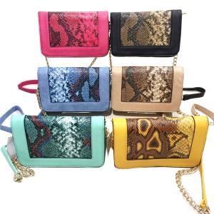 Sac à bandoulière besace reptile