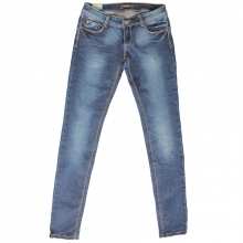 Joli Jeans slim délavé avec braguette boutonnnée