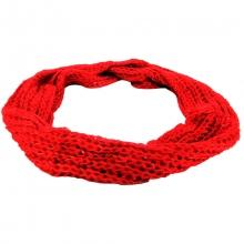 Écharpe tube en grosse maille ornée de sequins