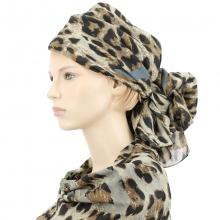 Foulard léopardé avec des cœurs