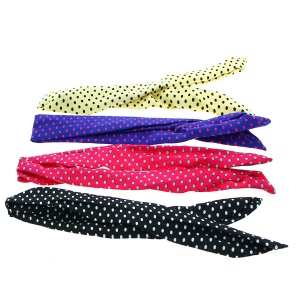 Bandeau ajustable imprimé de pois