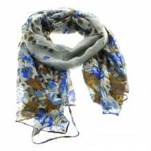 Écharpe imprimée fleurie