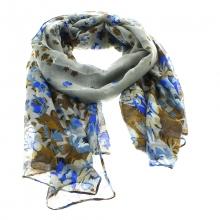 Écharpe imprimée fleurie