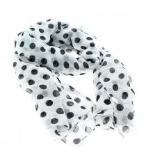 Écharpe chic imprimée de pois