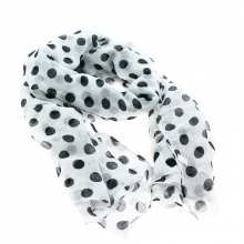 Écharpe chic imprimée de pois