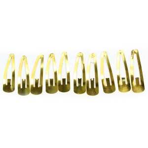 Pince à cheveux clic-clac dorée