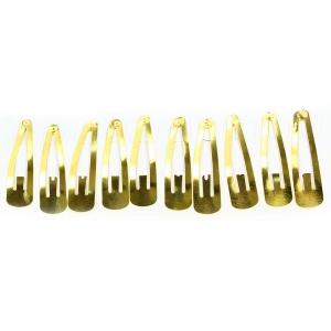 Pince à cheveux clic-clac dorée