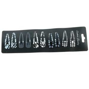 Pince clip imprimée fantaisie