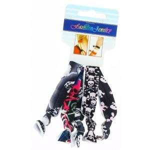 Élastique imprimé tête de mort pour cheveux