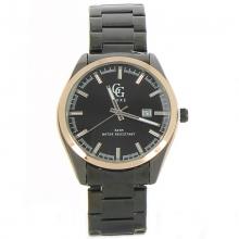 Montre etanche en métal pour homme avec affichage de la date