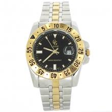 Montre en métal pour homme avec boîtier gradué