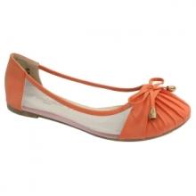 Ballerines plissées avec motif nœud