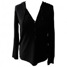 Gilet à capuche avec boutonnage