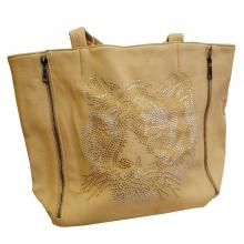 Sac à main imprimé tigre strass