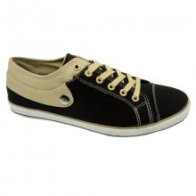 Baskets bicolores ornées de bouton-pression