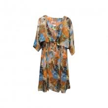 Robe fluide imprimée deux pièces