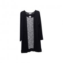 Pull grande taille femme avec doublure et empiècement en voile