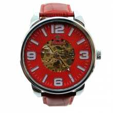Montre bracelet avec cadran transparent