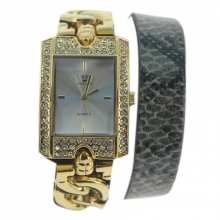 Montre bracelet dorée pour femme