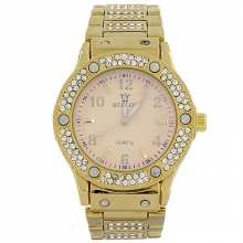 Montre bijou incrustée de strass