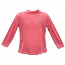 T-shirt fille avec col roulé