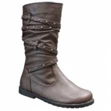 Bottes enfant avec brides cloutées 