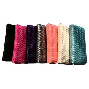 Portefeuille tressé tendance