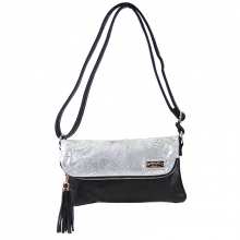 Sac à bandoulière avec rabat reptile