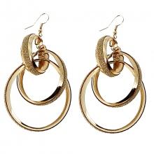 Boucles d’oreilles pendantes rondes