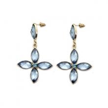 Boucles d’oreilles fashions parrées de pierres