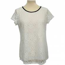 Top à dentelle avec noeuds au dos