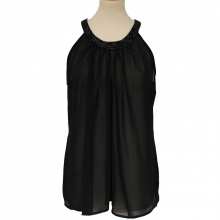 Top avec col pailleté et nœuds au dos