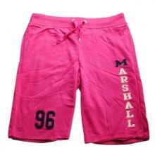 Short sport homme molletonné avec lien à nouer à la taille et logo Marshall 96 floqué devant